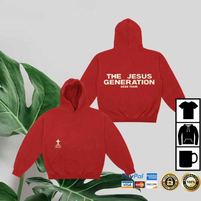 Forrest Frank Merch Store The Jesus Generation Red Tour Hoodie 2 Forrest Frank Merch Store The Jesus Generation Red Tour Hoodie