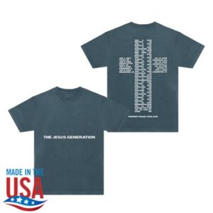 Forrest Frank Merch Store The Jesus Generation Tour Navy T-Shirt
