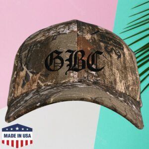 Gbc Shop Merch Embroidered Logo Realtree Camo Hat Black