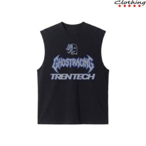 Ghost Racing Merch Store Electric Hound Cutoff Black