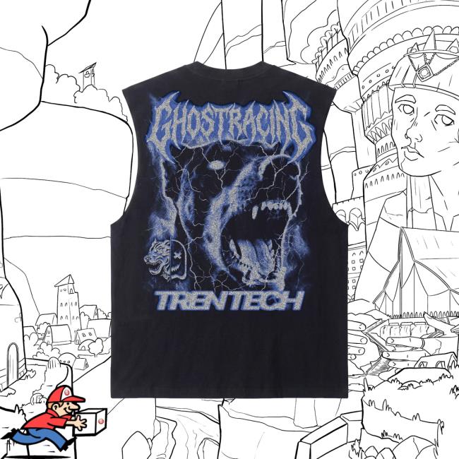 Ghost Racing Merch Store Electric Hound Cutoff Black 4 Ghost Racing Merch Store Electric Hound Cutoff Black