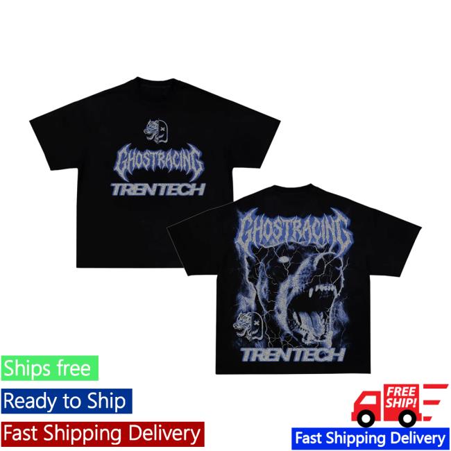 Ghost Racing Merch Store Electric Hound Shirt Black 5 Ghost Racing Merch Store Electric Hound Shirt Black