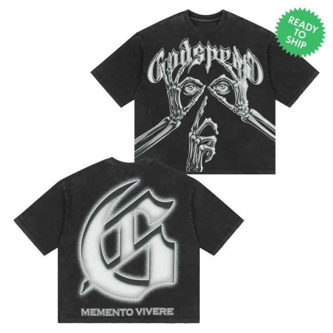 Godspeed Merch Store Silencio T-Shirt (Black Wash) 5 Godspeed Merch Store Silencio T-Shirt (Black Wash)