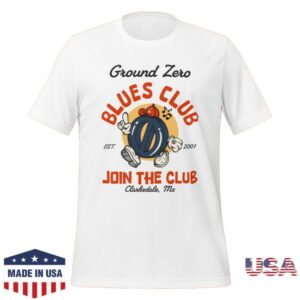 Ground Zero Blues Club Merch Store Ground Zero Tune Tee White
