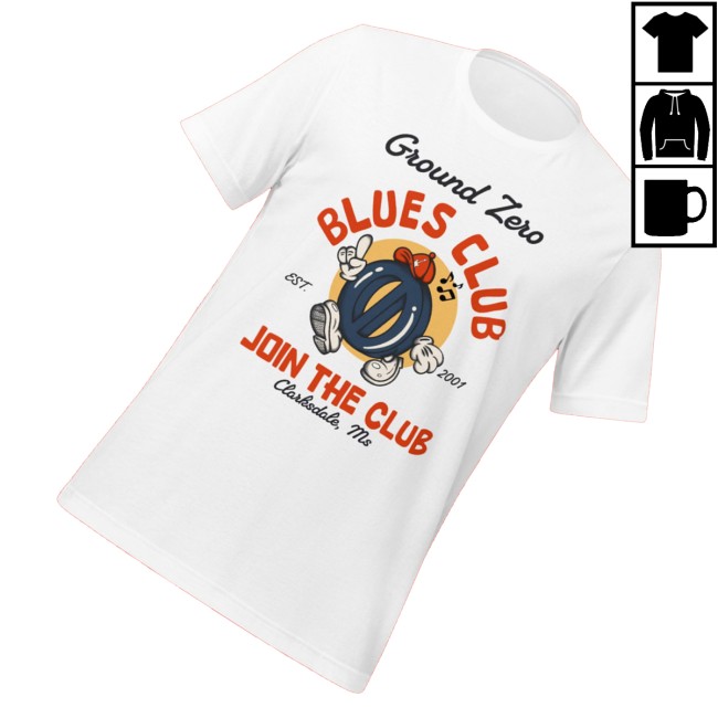 Ground Zero Blues Club Merch Store Ground Zero Tune Tee White 3 Ground Zero Blues Club Merch Store Ground Zero Tune Tee White