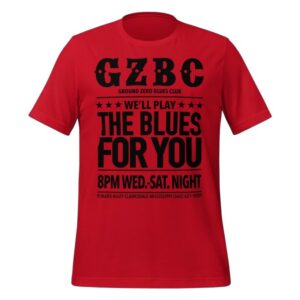 Ground Zero Blues Club Merch Store Play The Blues For You Tee Dark