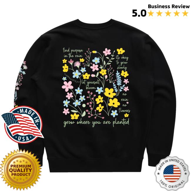 Happiness Project Merch Store Wildflower Crewneck 4 Happiness Project Merch Store Wildflower Crewneck