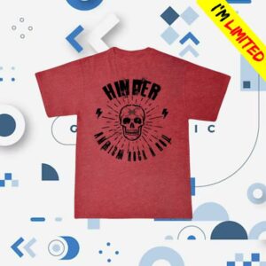 Hinder Music Merch Store American Rock Tee (Cardinal)