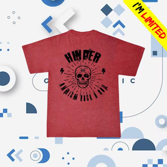Hinder Music Merch Store American Rock Tee (Cardinal) 3 Hinder Music Merch Store American Rock Tee (Cardinal)