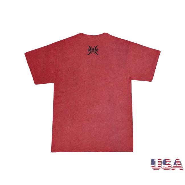 Hinder Music Merch Store American Rock Tee (Cardinal) 4 Hinder Music Merch Store American Rock Tee (Cardinal)