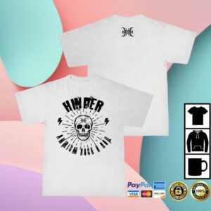 Hinder Music Merch Store American Rock Tee (White)