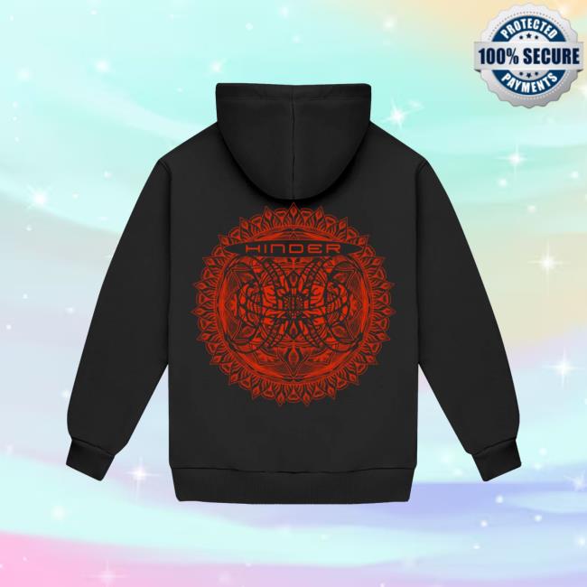 Hinder Music Merch Store Mandala Hoodie (Black) 4 Hinder Music Merch Store Mandala Hoodie (Black)
