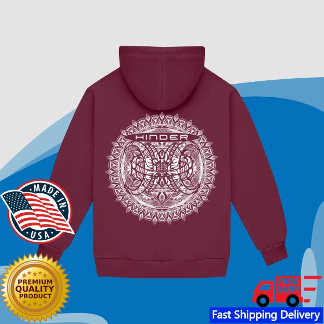 Hinder Music Merch Store Mandala Hoodie (Maroon) 4 Hinder Music Merch Store Mandala Hoodie (Maroon)