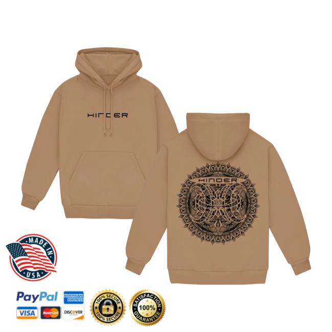 Hinder Music Merch Store Mandala Hoodie (Sandstone) 5 Hinder Music Merch Store Mandala Hoodie (Sandstone)