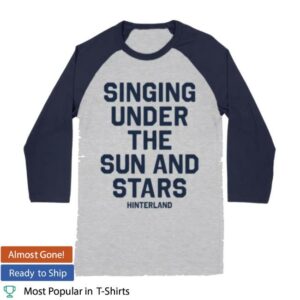 Hinterland Iowa Merch Store Under The Sun & Stars Raglan 3 4 Sleeve