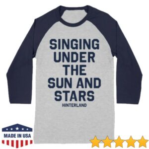 Hinterland Music Festival Merch Store Under The Sun & Stars Raglan 3 4 Sleeve