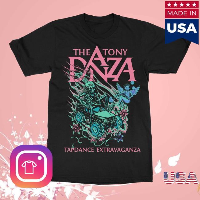 Indiemerchstore The Tony Danza Tapdance Extravaganza Truckin (Black) T-Shirt 2 Indiemerchstore The Tony Danza Tapdance Extravaganza Truckin (Black) T-Shirt