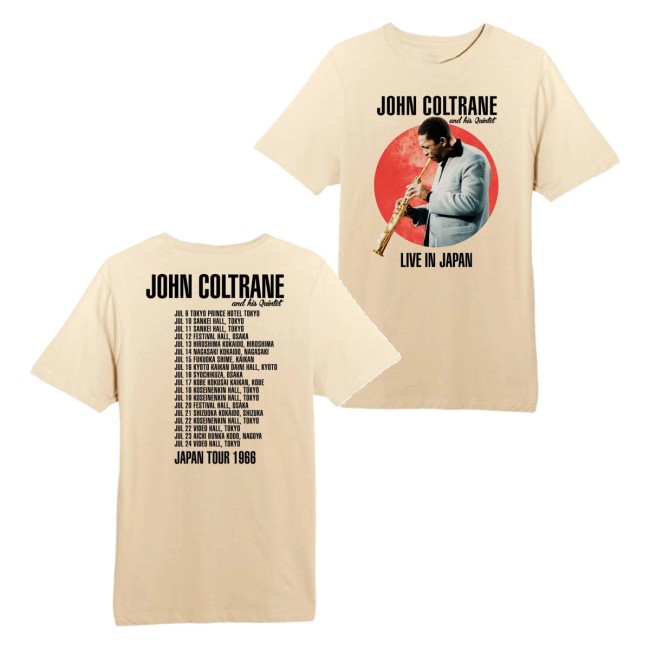John Coltrane Merch Store Live In Japan 1966 T-Shirt 5 John Coltrane Merch Store Live In Japan 1966 T-Shirt