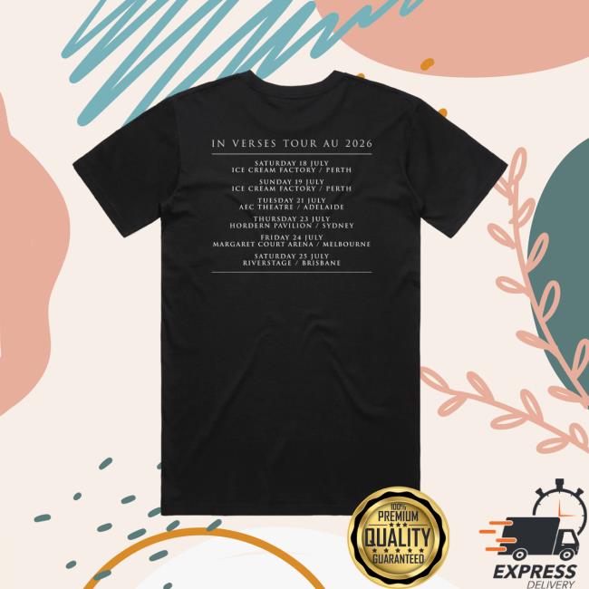 Karnivool Merch Store In Verses Au Tour Tee (Black) 4 Karnivool Merch Store In Verses Au Tour Tee (Black)