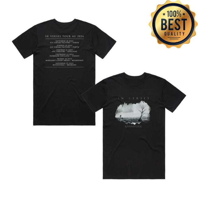 Karnivool Merch Store In Verses Au Tour Tee (Black) 5 Karnivool Merch Store In Verses Au Tour Tee (Black)