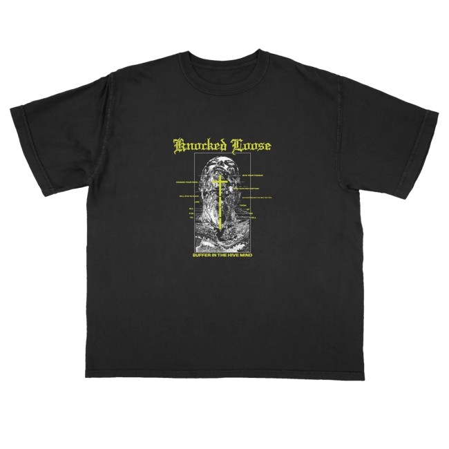 Knocked Loose Merch Store Hive Mind Black T-Shirt 3 Knocked Loose Merch Store Hive Mind Black T-Shirt