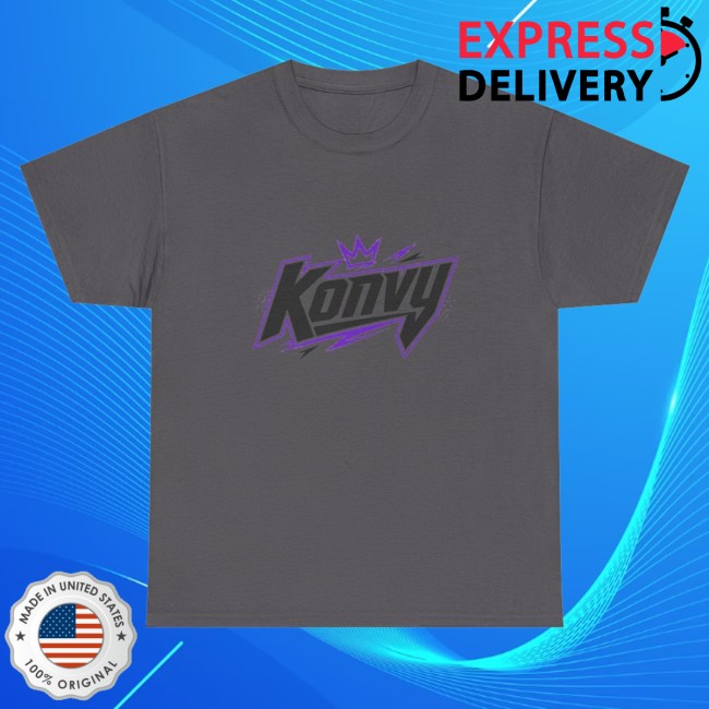 Konvy Store Merch Konvy Logo Tee Streetwear Graphic Shirt, Crown Lightning Design 2 Konvy Store Merch Konvy Logo Tee Streetwear Graphic Shirt, Crown Lightning Design