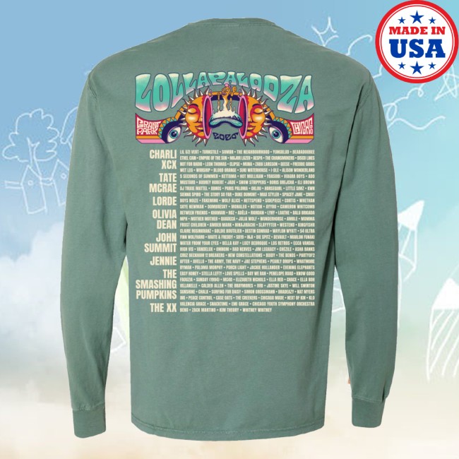 Lollapalooza Merch Store Poster Lineup Long Sleeve Tee 4 Lollapalooza Merch Store Poster Lineup Long Sleeve Tee