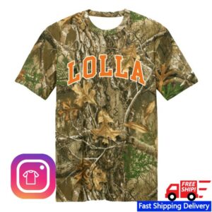 Lollapalooza Store Merch Lolla Camo Lineup Tee