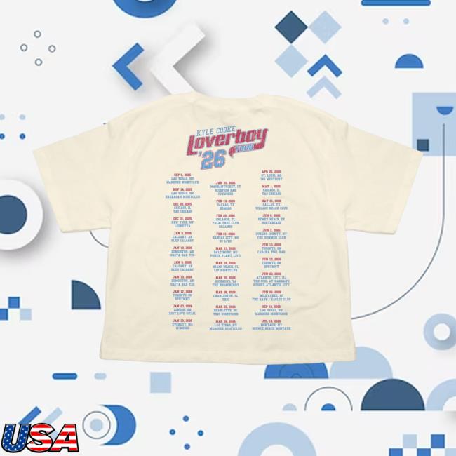 Loverboy Merch Store Dj Kyle Cooke Tour '26 Crop Tee 4 Loverboy Merch Store Dj Kyle Cooke Tour '26 Crop Tee
