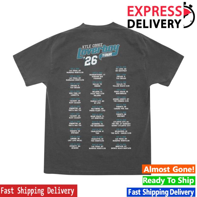 Loverboy Merch Store Dj Kyle Cooke Tour '26 Tee 4 Loverboy Merch Store Dj Kyle Cooke Tour '26 Tee