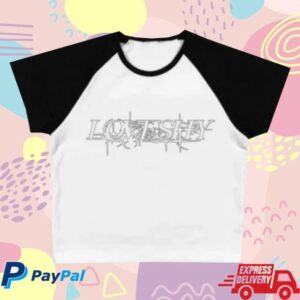 Loveshy Merch Store Loveshy Baby Tee (White Black)