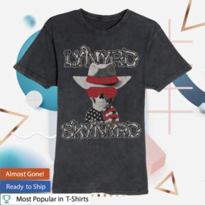 Lynyrd Skynyrd Store Merch Bones Vintage Black Tee
