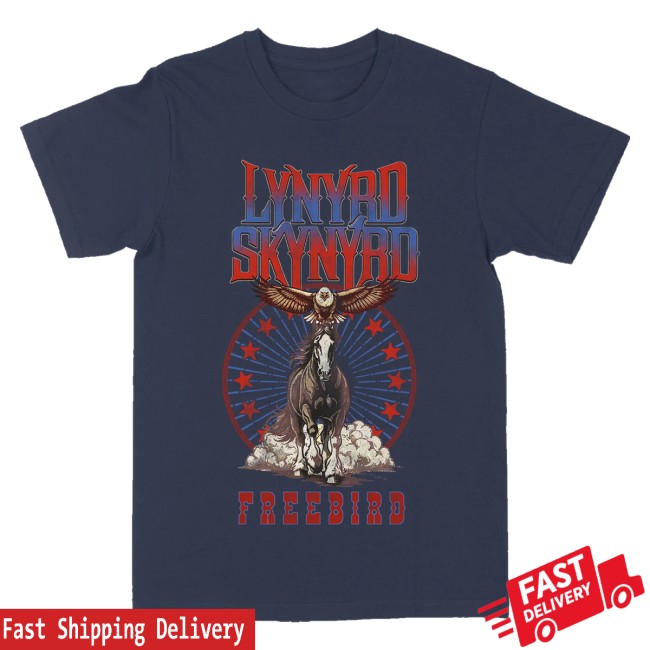 Lynyrd Skynyrd Store Merch Clydesdale Eagle Navy Tour Tee 3 Lynyrd Skynyrd Store Merch Clydesdale Eagle Navy Tour Tee