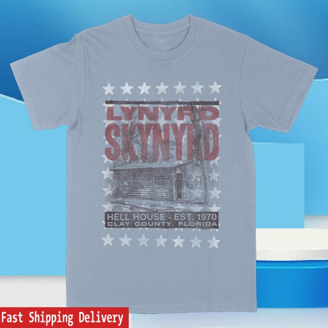 Lynyrd Skynyrd Store Merch Hell House Fine Lines Tee 3 Lynyrd Skynyrd Store Merch Hell House Fine Lines Tee