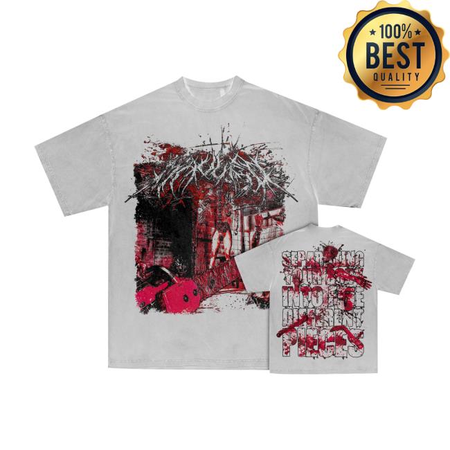 Mauled Merch Store Gory White Tee 2 Mauled Merch Store Gory White Tee