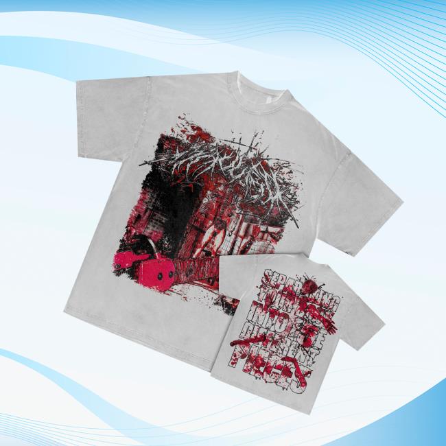 Mauled Merch Store Gory White Tee 3 Mauled Merch Store Gory White Tee