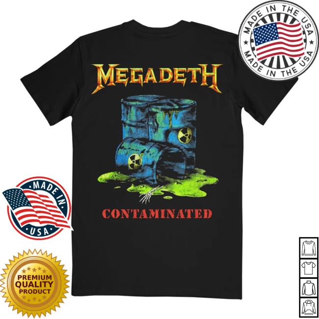 Megadeth Merch Store Contaminated Vintage T-Shirt 4 Megadeth Merch Store Contaminated Vintage T-Shirt