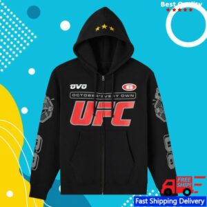 October's Very Own Merch Store Ufc Full-Zip Hoodie Black
