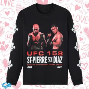 October's Very Own Merch Store Ufc Gsp Vs Diaz Long-Sleeve Tee Black