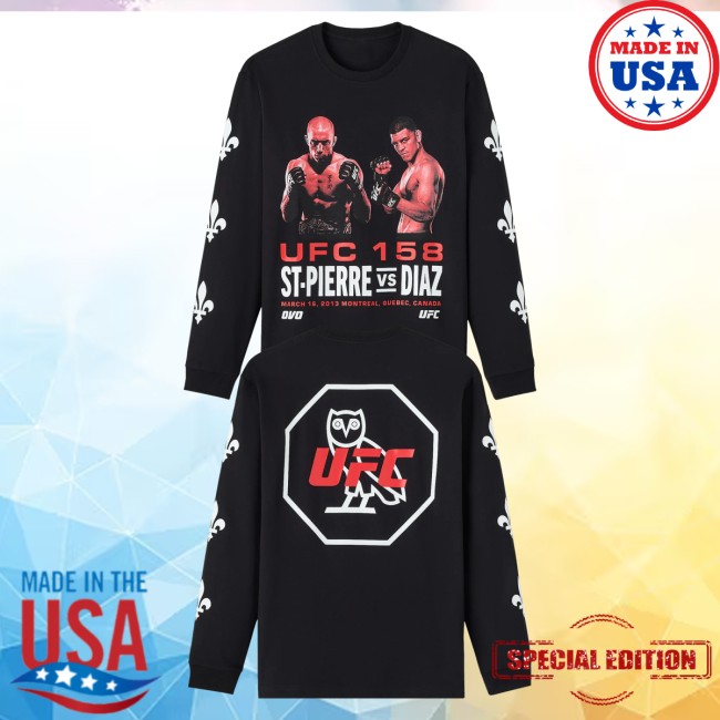 October's Very Own Merch Store Ufc Gsp Vs Diaz Long-Sleeve Tee Black 5 October's Very Own Merch Store Ufc Gsp Vs Diaz Long-Sleeve Tee Black