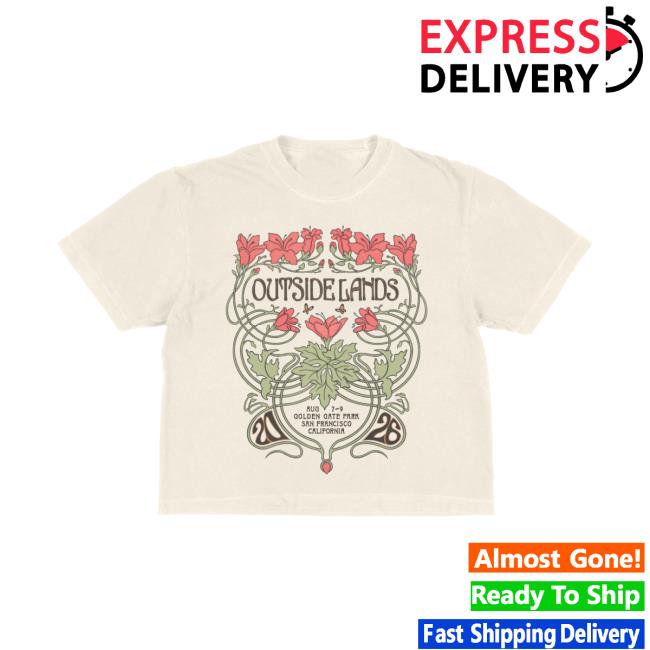 Outside Lands Merch Store Floral Event Tee 3 Outside Lands Merch Store Floral Event Tee