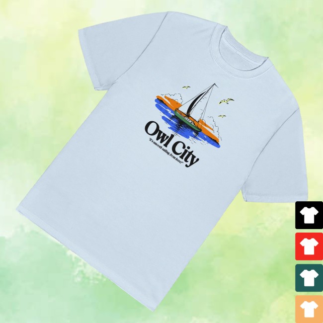Owl City Merch Store Smooth Sailing T-Shirt 3 Owl City Merch Store Smooth Sailing T-Shirt