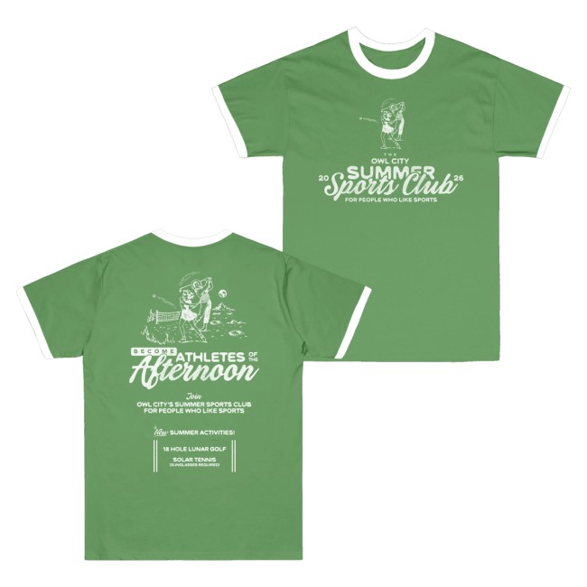 Owl City Merch Store Summer Sports Club Ringer T-Shirt 5 Owl City Merch Store Summer Sports Club Ringer T-Shirt