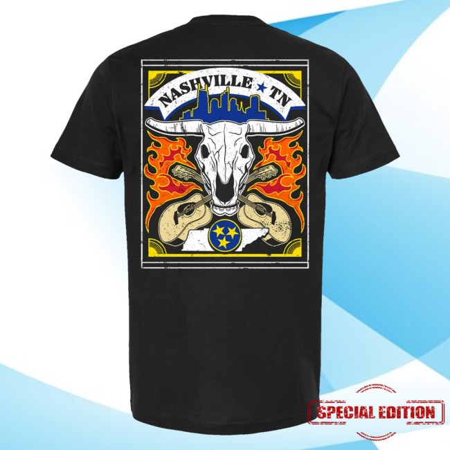 Pbr Shop Merch Pbr Teams Nashville Bull Skull T-Shirt Black 5 Pbr Shop Merch Pbr Teams Nashville Bull Skull T-Shirt Black
