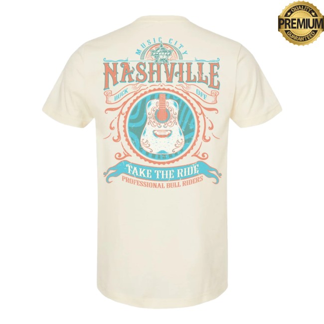 Pbr Shop Merch Pbr Teams Nashville Take The Ride Guitar T-Shirt Natural 4 Pbr Shop Merch Pbr Teams Nashville Take The Ride Guitar T-Shirt Natural