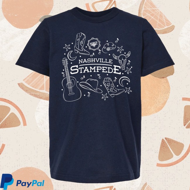 Pbr Shop Merch Youth Stampede Icon T-Shirt Navy