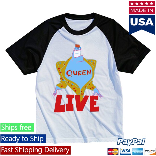Queen Merch Store A Kind Of Magic Baseball T-Shirt 2 Queen Merch Store A Kind Of Magic Baseball T-Shirt