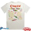 Queen Merch Store A Kind Of Magic Vintage White Tour T-Shirt