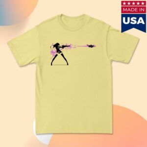Rosasharin Store Merch Laser T-Shirt Cornsilk