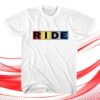 Super Ultra Mega Merch Store Ride Logo Blocks White Tee